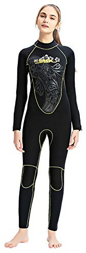 WYYHAA Tuta in neoprene da 5 mm, da donna, per immersioni, con chiusura lampo, in neoprene, per surf, bagnato, taglia XL