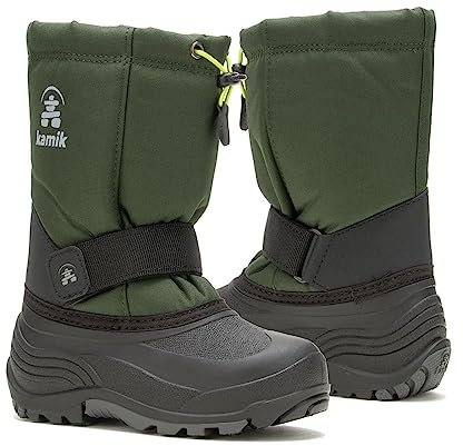 Kamik Rocket Kids Boots, Warm + Waterproof Insulated Snow Boots for Kids