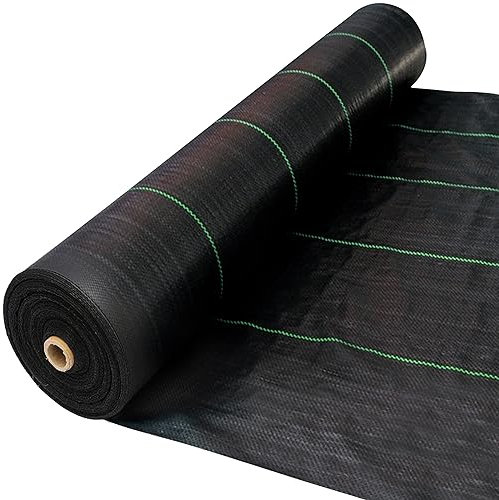 LawnScape Weed Control Membrane 1M x 50M Roll Heavy Duty Weed Membrane Breathable Weed Control Fabric Landscape Fabric for Weed Barrier in Garden, Ground Cover, Raised Bed, Underdecks and Walkways