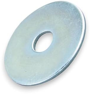 Karosseriescheiben Verzinkt Stahl - Kotflügelscheiben - Beilagscheiben - Unterlegscheiben (Große: M6 [6,4 IØ x 25 AØ x 1,0] Menge: 10 St.)