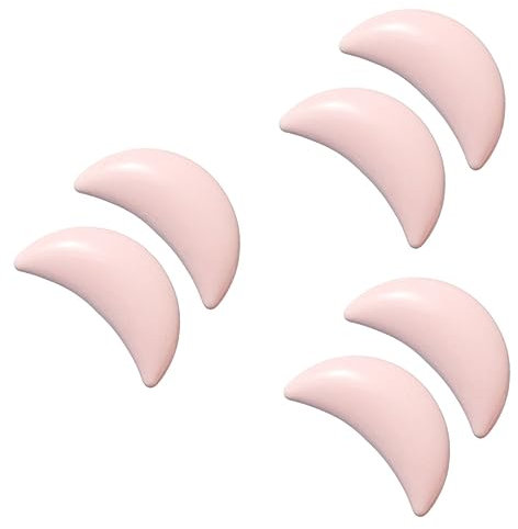 jojofuny 3sets Modern Kitchen Cabinet Door Handles Pink Ceramic Knobs Drawer Knobs Creative Pull Handles 2pcs*3