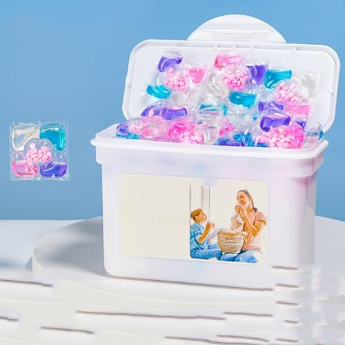 Cápsulas de lavandería, perlas de fragancia, detergente limpio para ropa