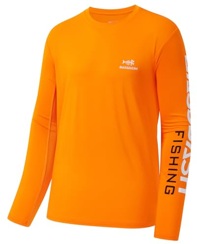 Bassdash Fishing T Shirts for Men UV Sun Protection UPF 50+ Long Sleeve Tee T-Shirt