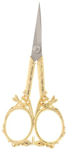 SEWACC 4 Stück DIY Schere Bastelschere Kunstwerk Häkel Kreuz Leichte Kleine Zum Basteln Zum Basteln Garnschneider Goldener Edelstahl