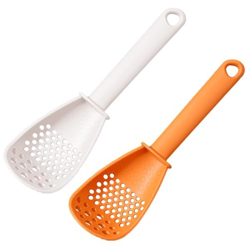 Acunny Cucchiai da cucina, cucchiai da cucina | Cucchiaio separatore uova | Utensili da cucina cucchiaio scanalatura, Gadget da cucina resistenti al calore, separatore uova