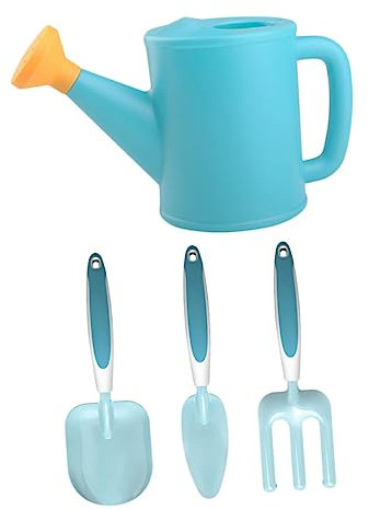 KOMBIUDA 1 Jeu Outil De Jardin Enfants Jouet Pelle à Sable Truelle De Jardin Outils De Creusement Pelle De Jouet Mini Râteau Enfant D'extérieur Mini-s Sky-Blue Plastique