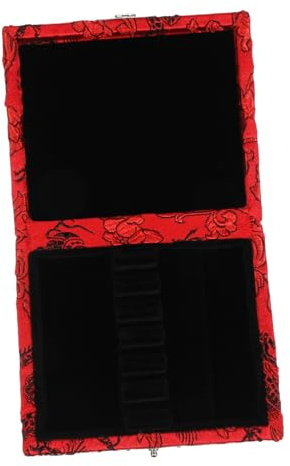 GOOHOCHY Oboenrohrhalter mit Stoffbezug 6 Fächer Aufbewahrungsorganizer für Oboenrohre Leichter Schutzkoffer mit Universeller Passform für Musiker