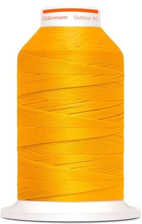 Gütermann Nähgarn Outdoor 400m UV-Beständig Farbecht Witterungsbeständig Nähprojekte Nähen Nähzubehör (1585 - gelb)