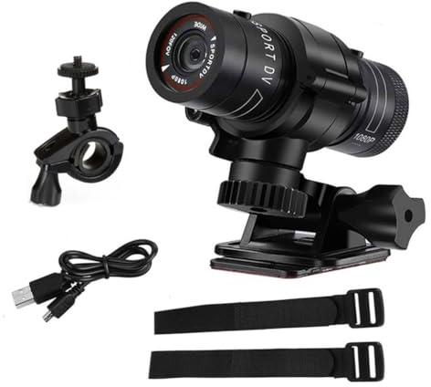 KBOLAE Alloy Motorbike Helmet DVR Video Camera Removable 600mAh DC 5V Battery Operated 120 Degree 30fps Waterproof Mini Camcorder