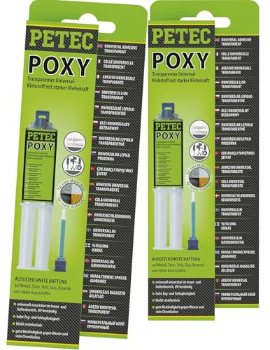 PETEC 2x 98425 Epoxy-Klebstoff | 2x 98425, PETEC Poxy 24ML Sb,