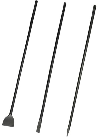 32 SDS Max 3pc Set - 1 Inch Flat Chisel, Point Chisel and 3 Inch Scaling Chisels - Masonry Concrete Drill Bit Set 40Cr Steel SDS Max Bits Rotary Hammer Drill for Brick Stone Concrete