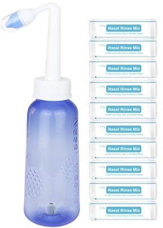 Sinusspülflasche, 300 ml, sanftes Reinigungswerkzeug, Nasenspülung, für Jugendliche, Teenager, Sohn, Tochter, , Freunde, Zuhause, Reisen, Outdoor