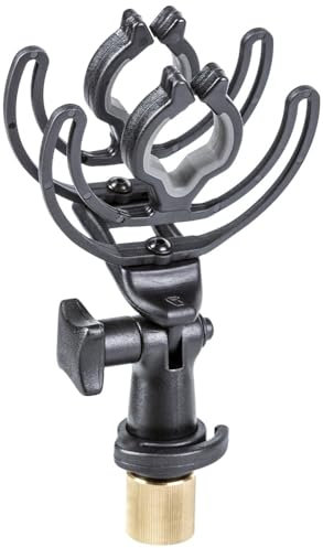 Rycote 041106 INV-6 Suspension Micro barre 25mm, lyres noires 70mm, 2x19-25mm, statiques/Perche