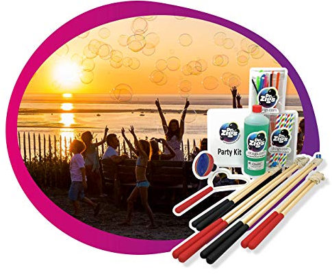 Dr Zigs Riesen Seifenblasen - Seilstab mit Seife als Garten-Spielzeug für Jungs, Mädchen und Erwachsene (Party Kit)