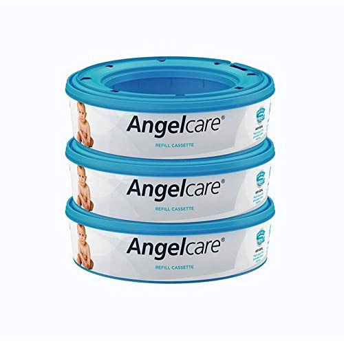Angelcare Nachfüllkassetten für Windeleimer Comfort Plus, 3er-Pack - Original Angelcare Nachfüllkassetten für geruchsfreie Entsorgung von Windeln, Geeignet Für Angelcare Comfort Plus