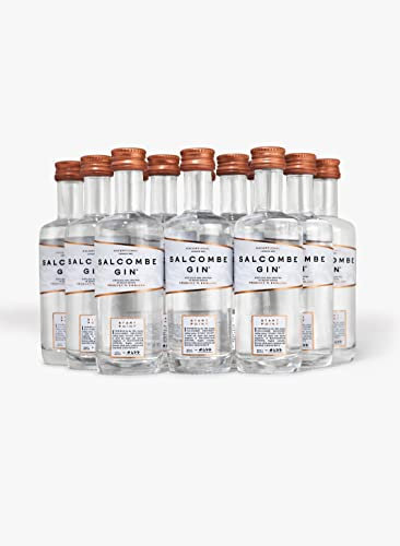 Salcombe Gin ‘Start Point’ 5cl | Miniature Bottles x 12 | 44% ABV | British Coastal Classic London Dry Gin | Fresh Citrus, Grapefruit | Vegan | 1% Donated to the Oceans | Distilled in Salcombe