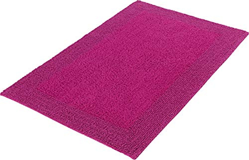 Kleine Wolke Badteppich Cotone, Cranberry 50x 50 cm WC-Vorleger ohne Ausschnitt rosa/pink