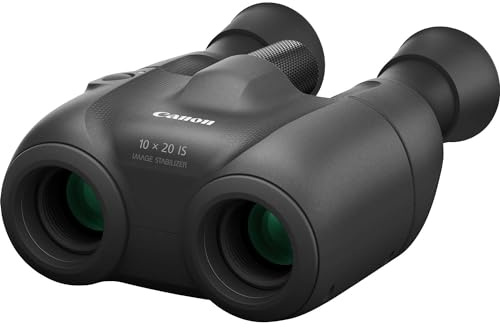 Canon 10X20 is Fernglas (Kleines, kompaktes, leichtes Reisefernglas, Sportveranstaltungen, Beobachtung Wildtiere, 10-fache Vergrößerung, mit Bildstabilisator), schwarz