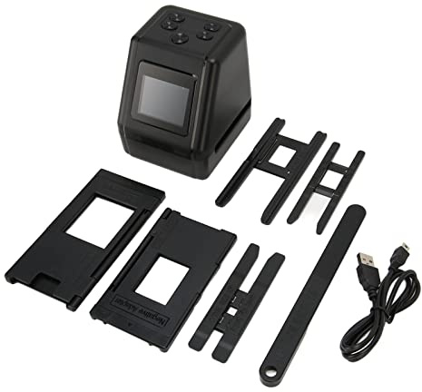 Scanner Négatif, 12 MP, Support Multi-système, Réglage des Couleurs, Scanner de Diapositives de Film JPG avec écran LCD 2,0 Pouces pour Ordinateur Portable