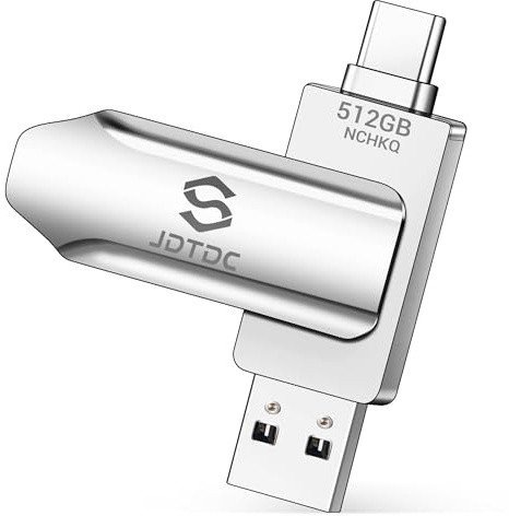 512Go Clé USB C pour iPhone 15, Stockage des photos iPhone, iPhone 15 Memoire, clé USB C iPad, Clé USB-C pour iPhone, Stockage Externe pour iPhone 15/iPad/Android/PC transfert photo iphone sur clé usb