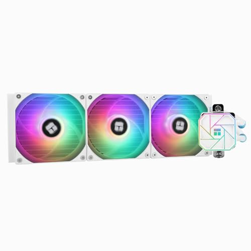 Thermalright Aqua Elite 360 White V3 CPU Liquid Cooler, AIO Pump Head Speed Up to 2800RPM, TL-C12W-S V2×3 PWM Fans, for AMD/AM4/AM5, Intel LGA1150/1151/1200/1700/1851, Computer CPU Aio Cooler