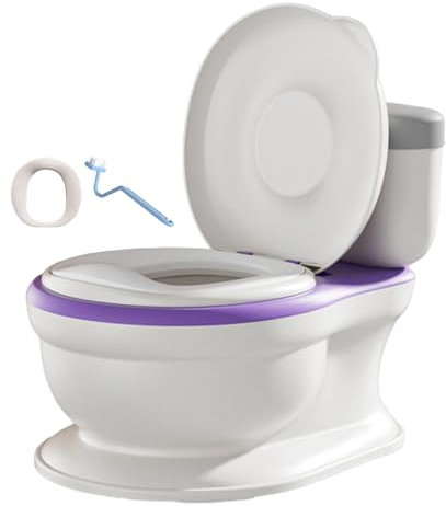 Tragbare Kinder Reise Töpfchen, Toilettensitz Kinder, Töpfchen Für Baby, Töpfchentrainer, Kindertoilettensitz, Lustiger Kinder Toilettensitz Mit Spritzschutz Mit Spülgeräusch Für Kinder, jungens
