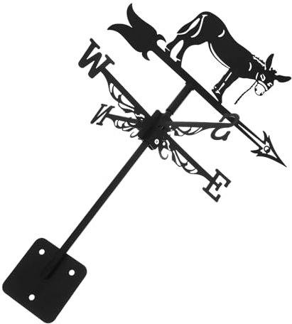 Toddmomy Girouette Décorative pour Toit De Jardin avec Indicateurs De Direction du Vent Support pour Girouette De Toit Accessoires