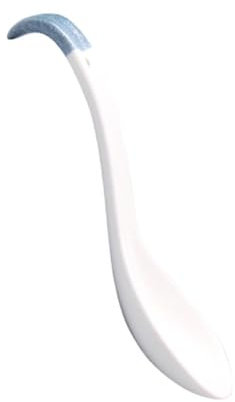 NAMOARLY Elegant Ceramic Ladle Spoon Large Serving Spoon Cutlery Japanese Style Tableware for Home Restaurant