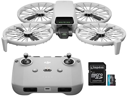 DJI Flip Mini Camera Drone with DJI RC-N3 Controller Bundle with 128GB MicroSDXC Canvas Go Plus Memory Card (2 Items)