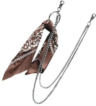 JDNH Bandana, Punk, Seitenkette an Jeans, Hosen, Handtasche für Mädchen, mehrschichtige Körperkette, Hose, Straßenkleidung, Schmuck, Polyester-Legierung