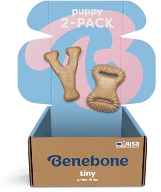 Benebone Puppy 2-Pack Dental Chew/Wishbone Real Chicken Tiny