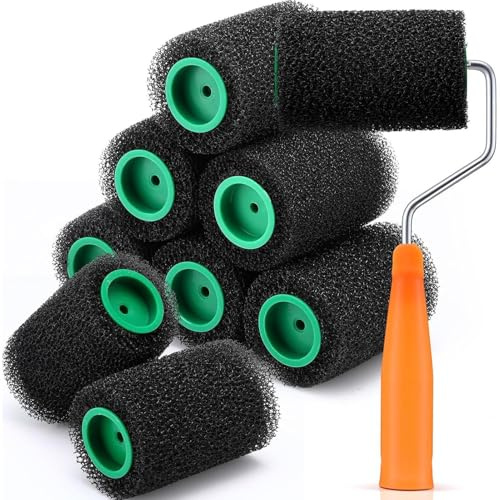Weqizuerqi Strukturierte Farbwalze, Rollbürste für Wandverkleidung – ergonomische Effektwalze für Möbel, Wände und Wohnräume