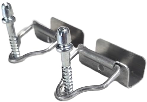 Window Screen Bottom Bail Latch, White, Tan, Bronze, Mill (20 Pack) W/Post Screws (Mill)