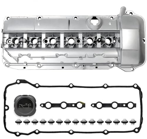 Ventildeckeldichtung Aluminium-Motorventildeckeldichtung Und Schrauben Für Z4 X5 X3 E53 E39 E46 E60 E83 330i 325CI 325I 325XI 330CI 330XI 525I 530I Ventil Abdeckdichtung