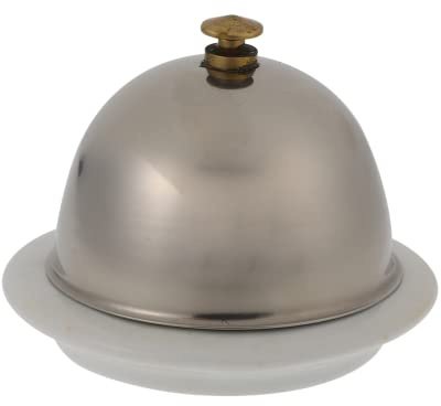iplusmile Mantequillera con Tapa de Acero Inoxidable Base Resistente y Diseño Elegante para Cocina Restaurante y Comedor