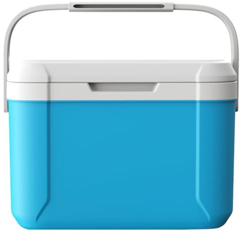 Glacière de Camping 5L PU Petite glacière 76H de Refroidissement et 12H Boîte à Lunch Rigide isolée au Chaud pouvant contenir 6 canettes Coffre à Glace Portable avec poignée pour Pique-Nique, pla