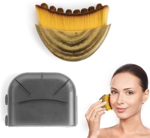 Gesichtsbürste Lymphatische Gesichtsbürste mit Aufbewahrungsbox Lymphdrainage Bürste Gesicht für Konturmassage Gesichtsmassage Lymph Brush Face Contour