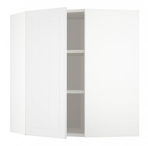 ProTuning METOD Hörnväggskåp med hyllor, vit/Stensund vit, 68 x 80 cm