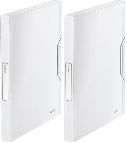 Leitz 39560004 Ablagebox Style Ablagebox Style, A4, PP, 30mm, arkitik-weiß (Packung mit 2)