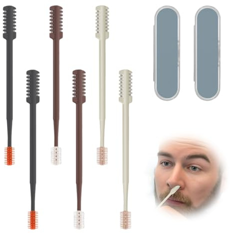 OPVYAEU Lot de 6 Version Améliorée Tondeuse Nez Rasoir Nez Homme Femme Épilation Nez Oreilles Précision Nettoyage Poils Nez Trimmer Nasal