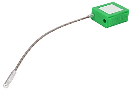 Generic Lockout Tagout Cable Locks 85mm Shackle Steel Safety Padlock, Reliable Lock for Equipment Maintenance, Suitable for Industrial Shutdown (Green)