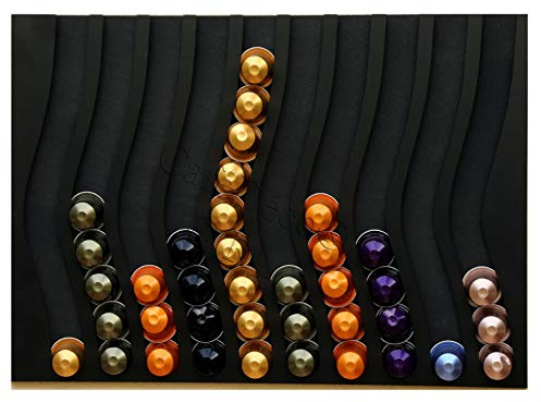 Cafedeco distributeur présentoir pour 100 capsules compatible capsules nespresso 10BK 47x33x1cm