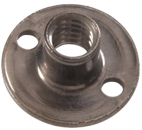 Hillman 4142 10-32 x 9/32 x 3/4 in. Stainless Steel Round Base Tee Nut (12-Pack)
