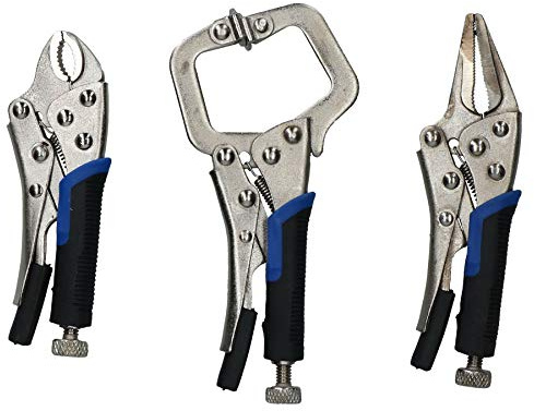 Mini-Zange, Klemme, Maulwurfstock, Gripzange für Hobby, Handwerk und Schweißen, 3-teiliges Set