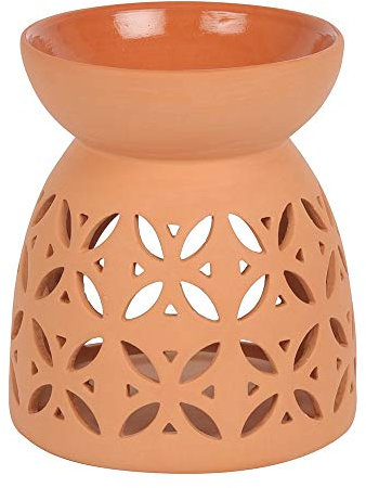 Something Different OB_72330 Ölbrenner | Geometrische Schnittwirkung | 1 Stück 223 g Terrakotta Orange