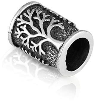 NKlaus Lebensbaum - aus 925 Sterling Silber Bartperle Germanisch Keltisch Wikinger 3496