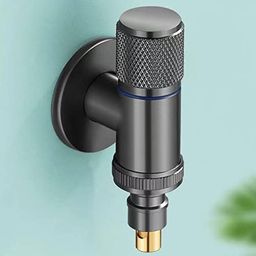 Wandarmatur aus Edelstahl, Waschmaschinenarmatur, Wasserstopp, Schnellöffnungswinkel Absperrventil für Waschmaschine Wasser