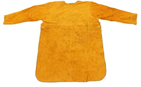 Airshi Arbeitsschürze, Verschleißfeste Schweißerschürze Robustes und Verschleißfestes Kunstleder für Tischler (L)