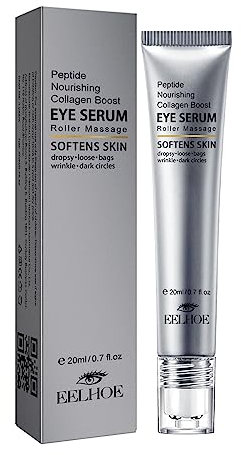 Crema contorno occhi idratante, Crema Rullo Occhi Nutriente Rimuovi Occhiaie, roll- illuminante sotto le borse da 0,7 fl oz con estratto di fiori di camelia con acido ialuronico Kaxenig