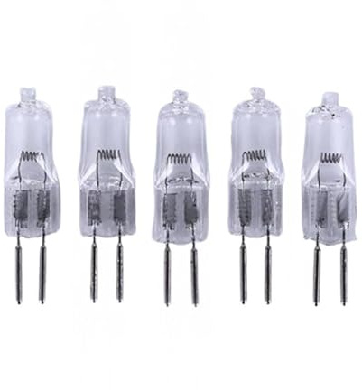 UGEFKMQ Halogène Ampoule G5.3 Ampoules Halogènes G5.3 20W 12V, Ampoules À Capsule Blanc Chaud À Intensité Variable,20W,5 Pièces